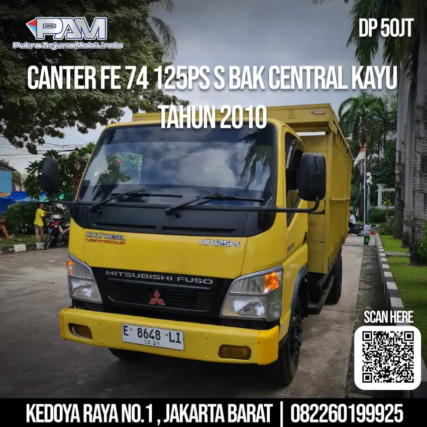 Mitsubishi canter fe74 s bak kayu jos