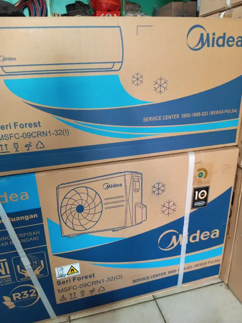 AC MIDEA 1 PK + MATERIAL + PASANG, GARANSI RESMI MIDEA INDONESIA