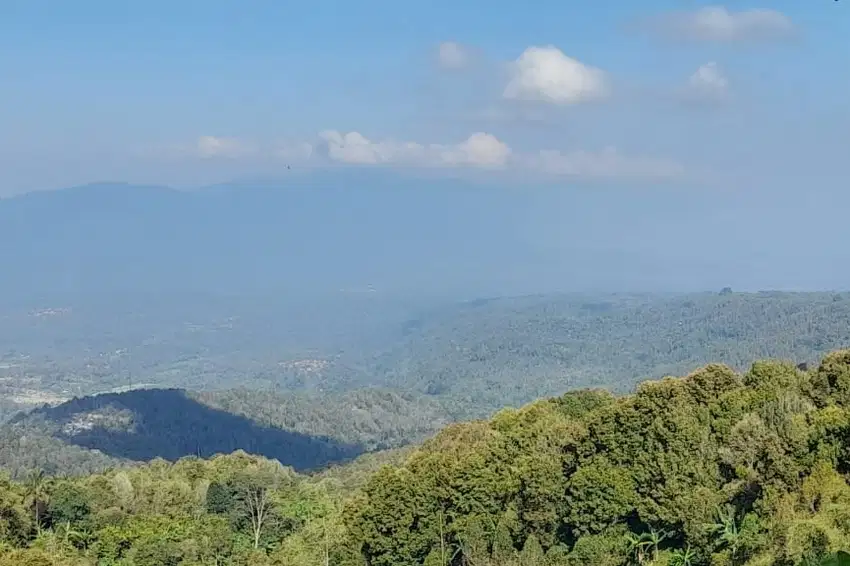 Tanah view lembah dan laut dekat Munduk Heaven Bali