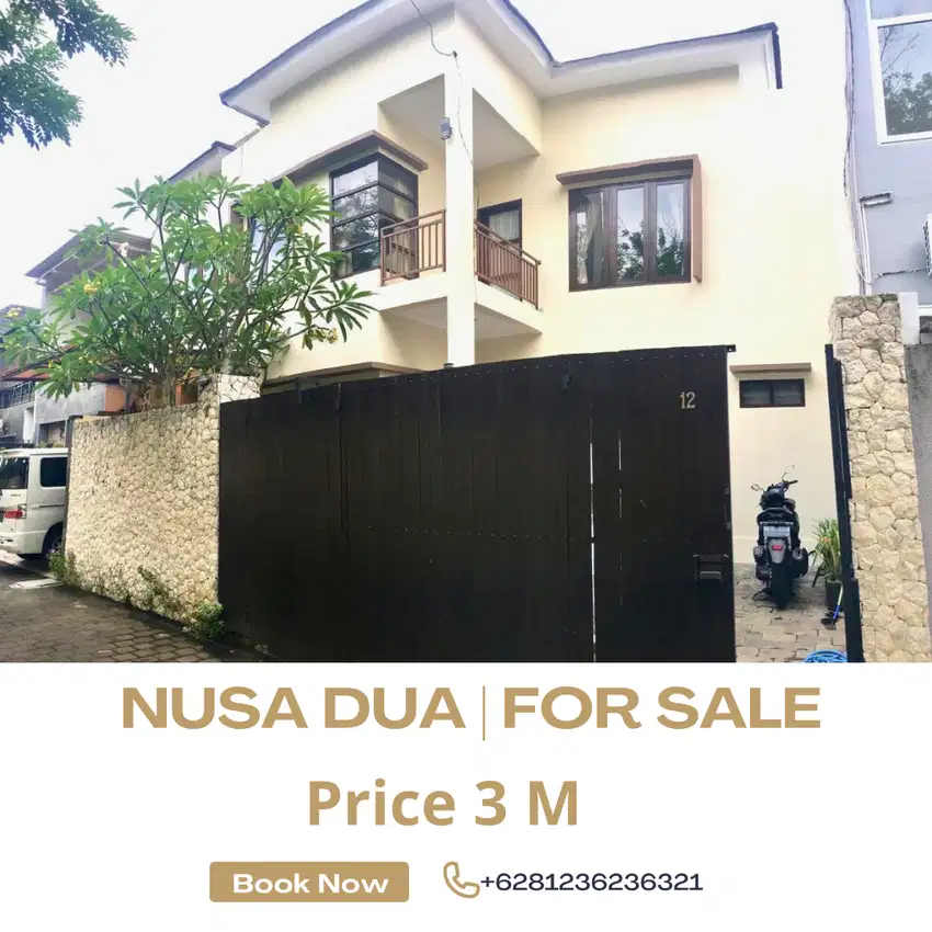 (K89) VILLA PRIVATE NYAMAN DIKAWASAN STRATEGIS NUSA DUA