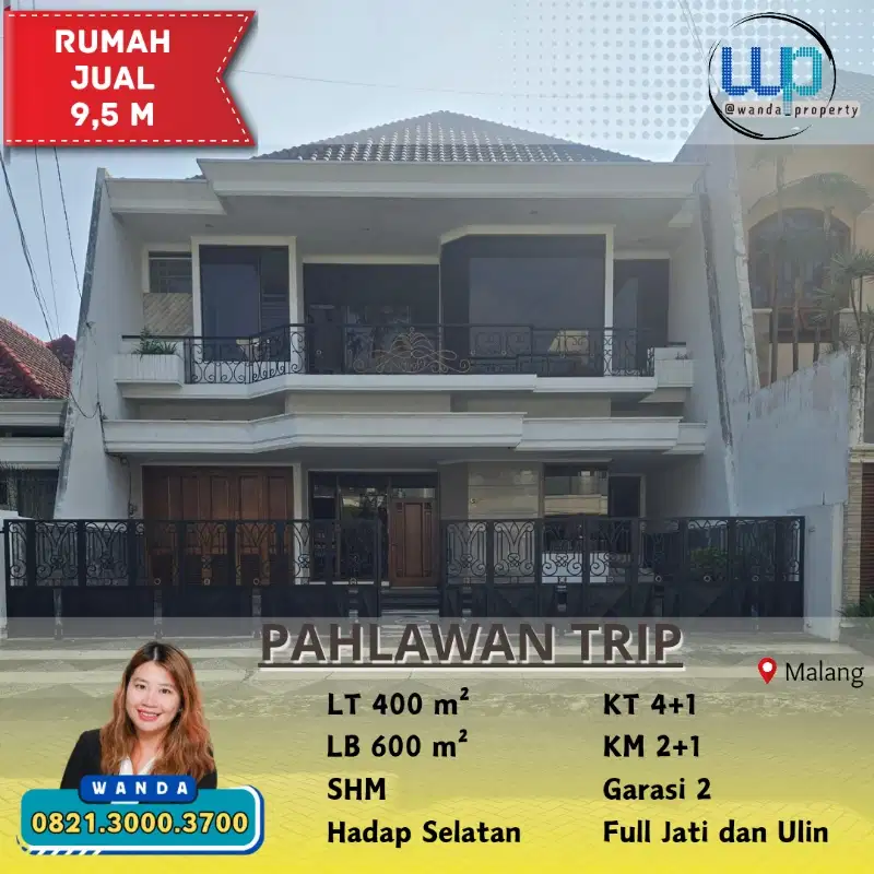 Dijual Cepat Rumah Mewah Dekat Ijen Besar Malang