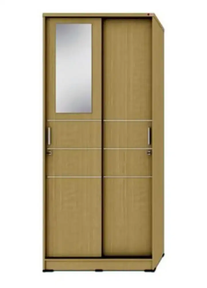 Lemari Pakaian Pintu Sliding Activ New Spin SL 80 Alaska Maple