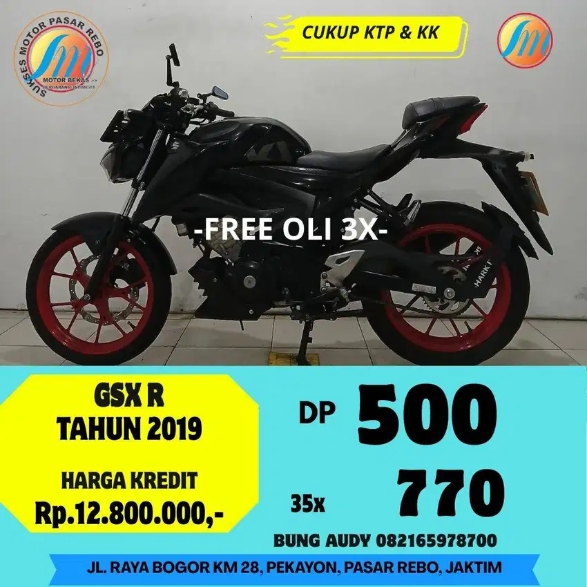 SUZUKI GSX R KEYLESS TAHUN 2019 SIAP PAKAI, BODI MULUS, MESIN HALUS