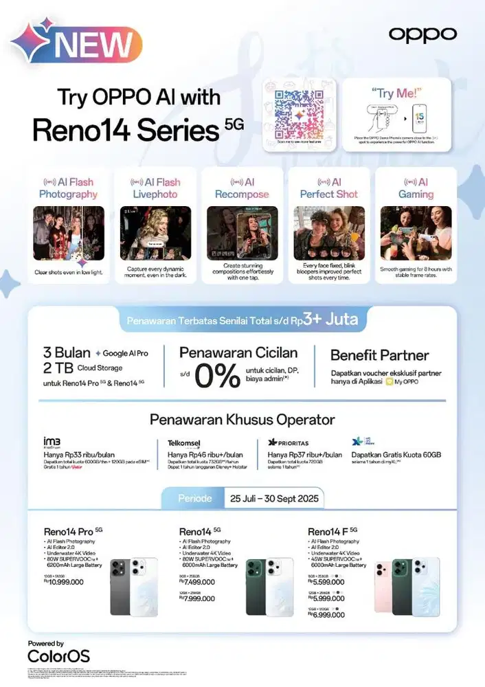 Cicilan Oppo Reno 14 Series