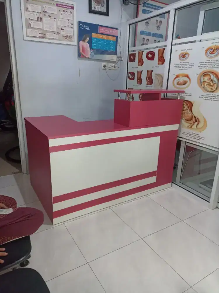 MEJA KASIR L MEJA RESEPSIONIS MEJA KLINIK COD