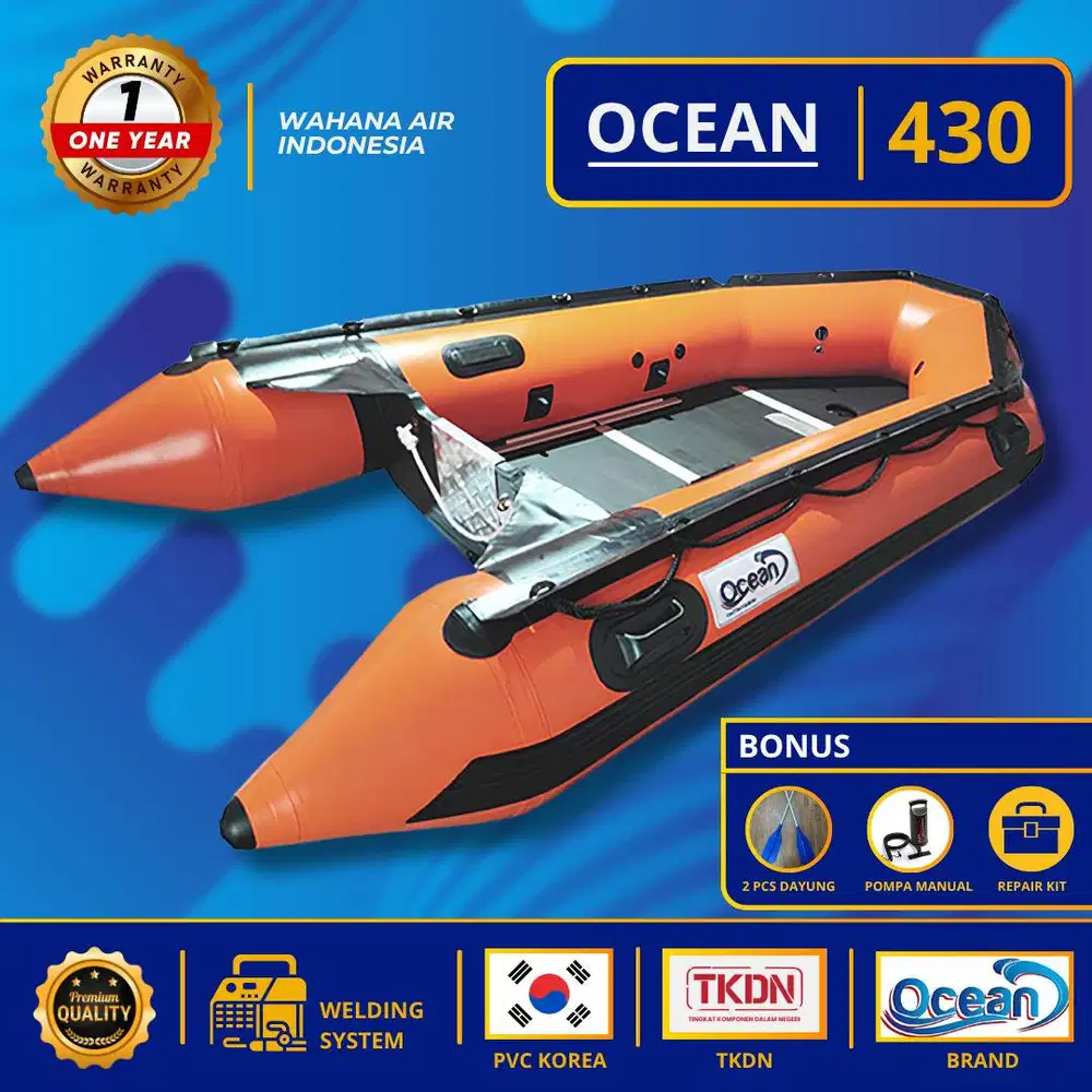 PERAHU KARET RESCUE 430 OCEAN, PERAHU BANJIR, PERAHU BENCANA