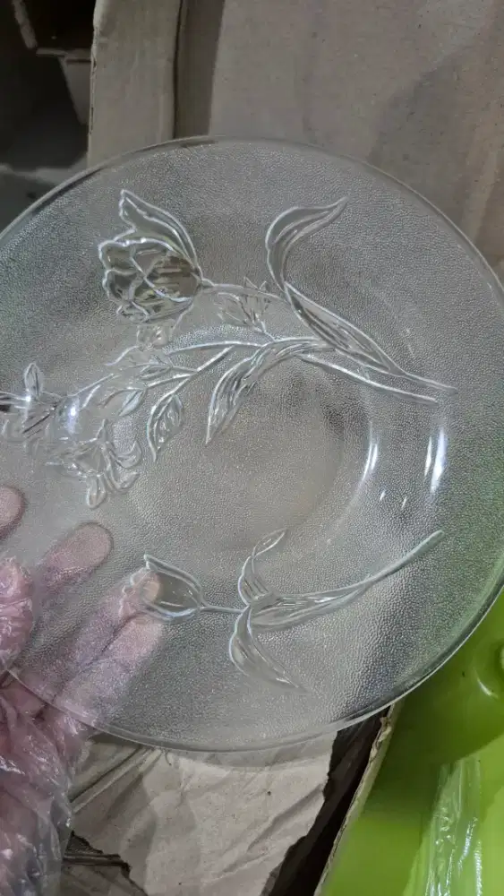 Piring makan piring kaca 6 pcs