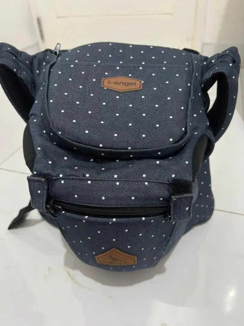 i-angel baby carrier denim starlit hipseat gendongan bayi