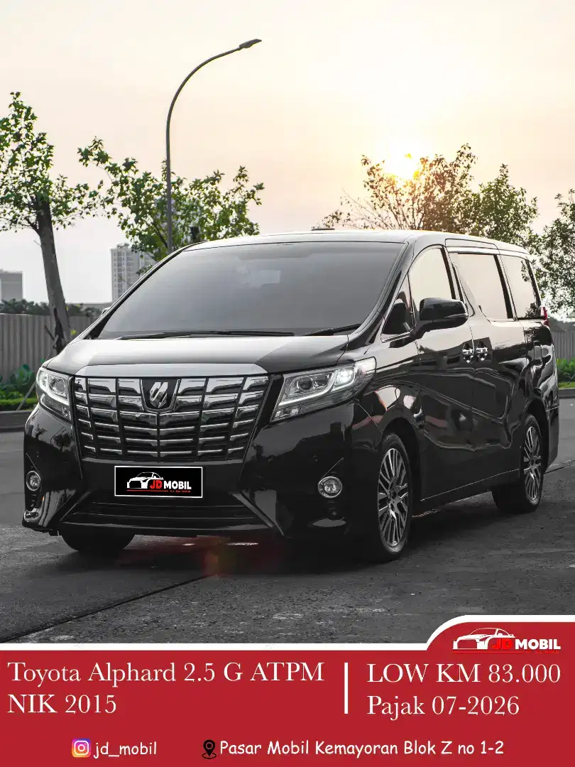 Toyota Alphard 2.5 G ATPM AT Hitam 2015