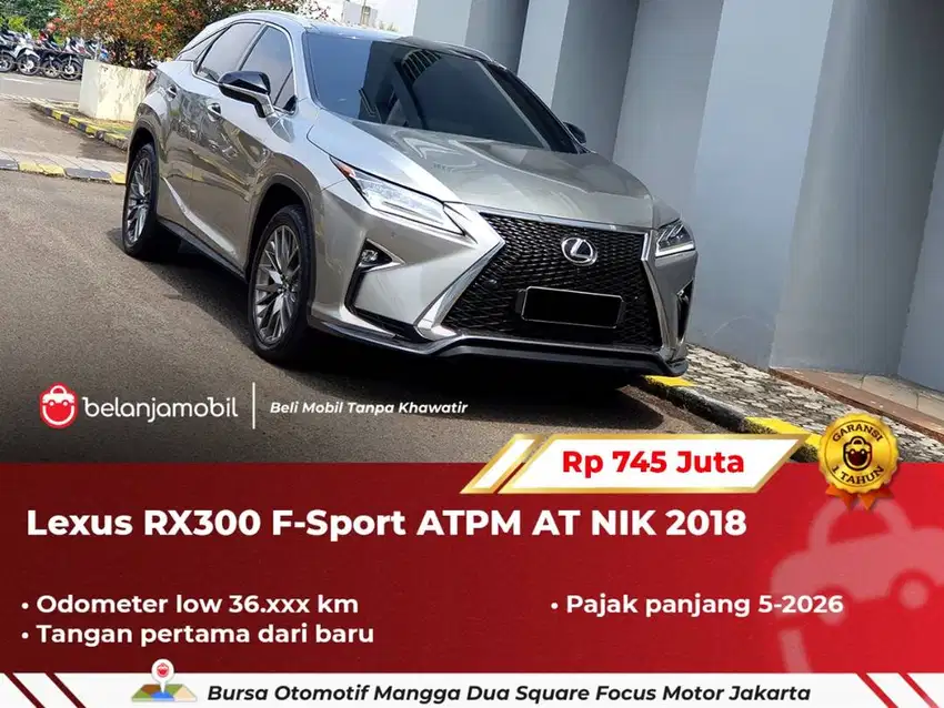 [ LOW KM 36RB ] Lexus RX 300 RX300 F-Sport F Sport AT 2018/2019
