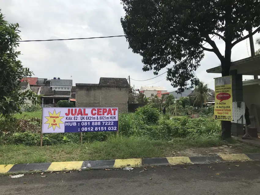 Kavling Dukuh Zamrud Sltn Blok E2 Uk 126m Huk Dpn Pos Satpam Jln 3mbl