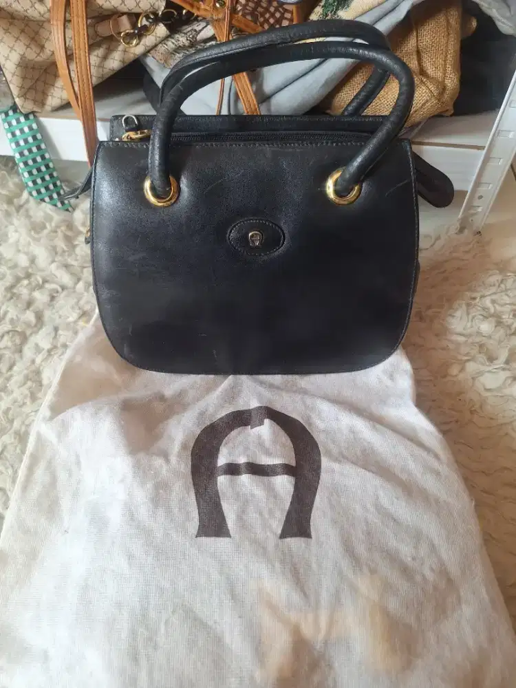 Tas aigner  vintage leather