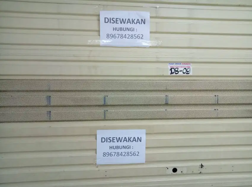 DIJUAL / DISEWAKAN STAND diPUSAT GROSIR SURABAYA-PGS LT 1 Blok D8 No.9