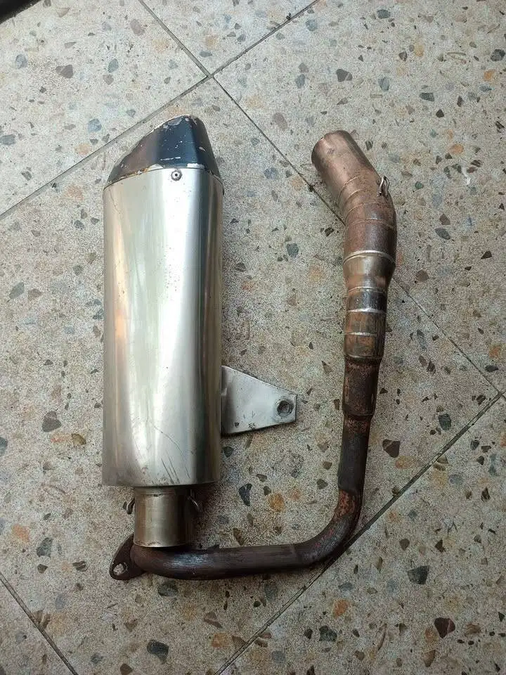 Knalpot custom Vario 155/125 Mufler stainless, leher Galvanis