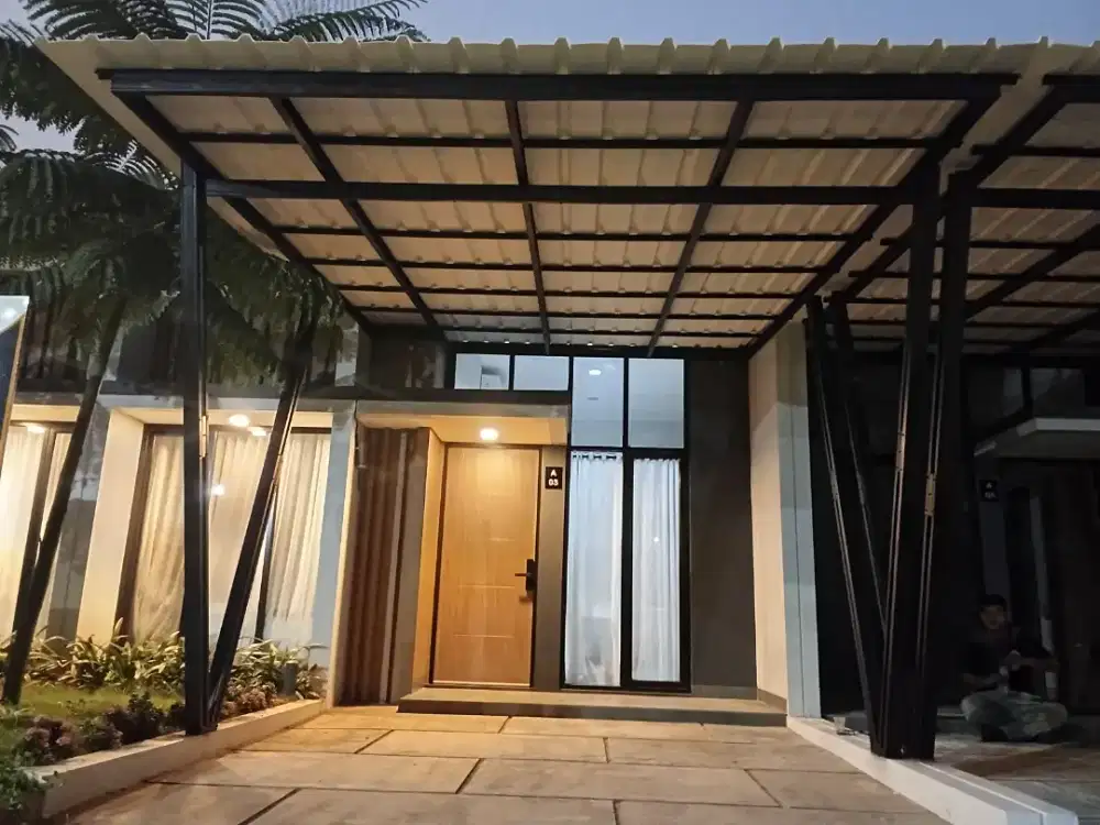 Kanopi baja ringan tiang v