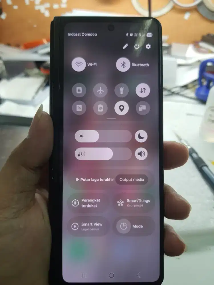 Service Samsung Z Fold dan z flip suara wifi error di buka mati