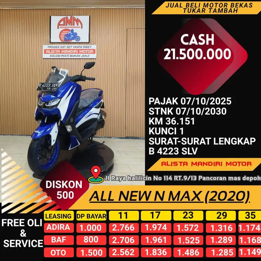 KREDIT DP 800  ALL NEW N MAX CUSTOME TH 2020 PLAT JKT
