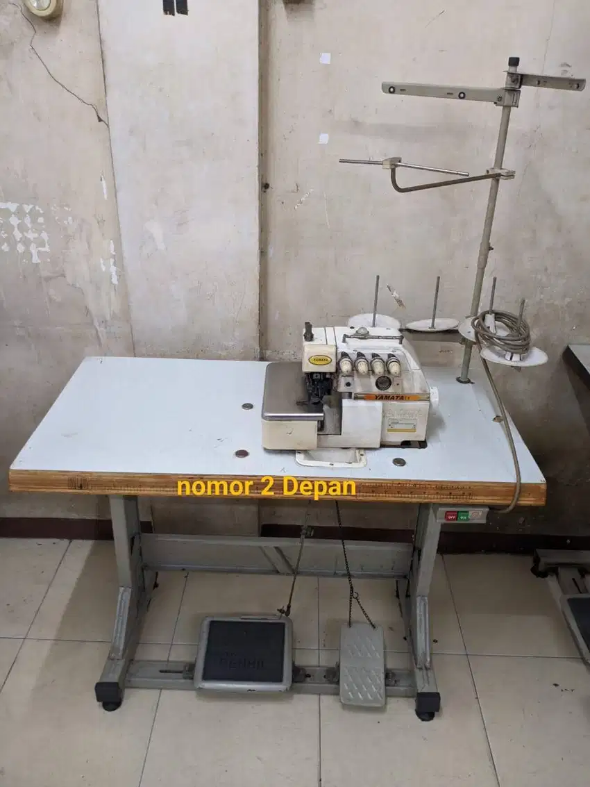 Mesin konveksi bekas set an lengkap siap produksi. Tangan pertama.