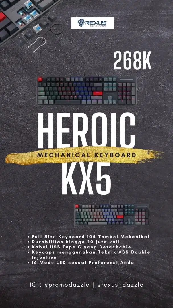 Keyboard Rexus Heroic KX5