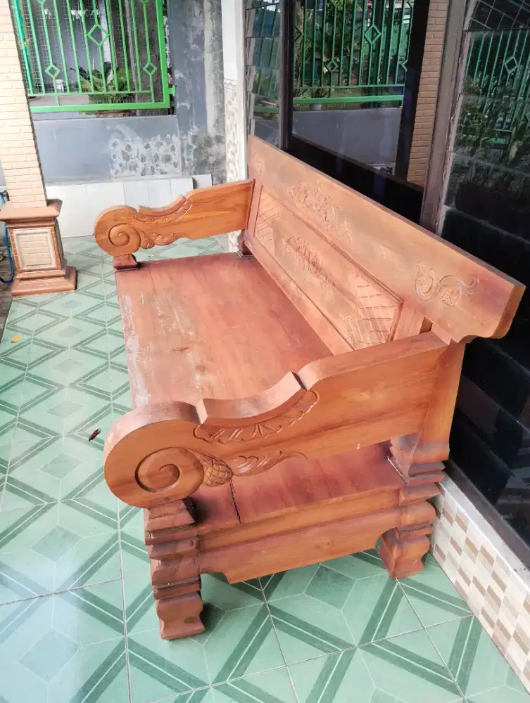 Kursi Kayu Besar Tebal Ukuran Di Diskripsi