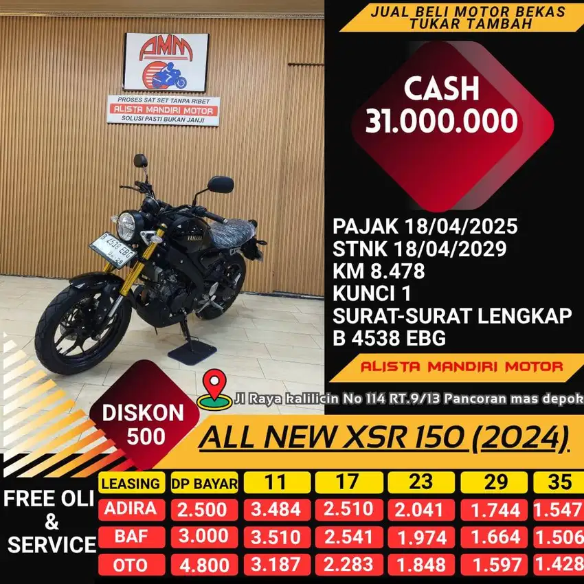 KREDIT TANPA DP ALL NEW XSR 155 TH 2024 BAYAR PAKAI CC / PAYLATER