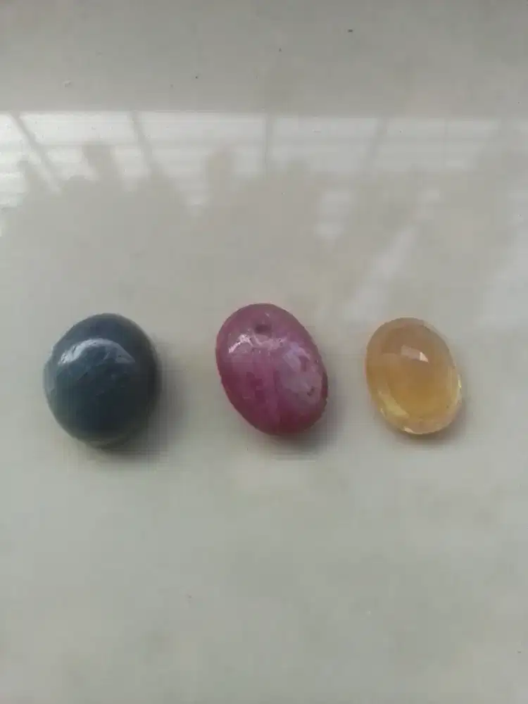 Batu yellow safir & blue safir