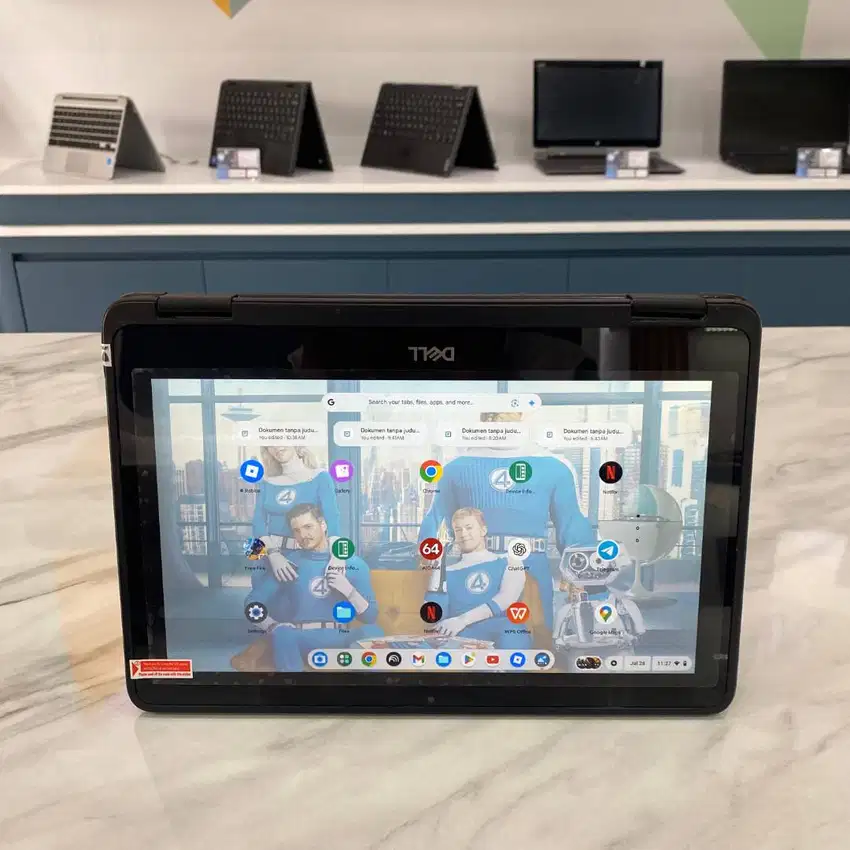 [D25] Laptop Sekolah 2in1 Intel Nseries 4GB SSD Kamera Jernih.
