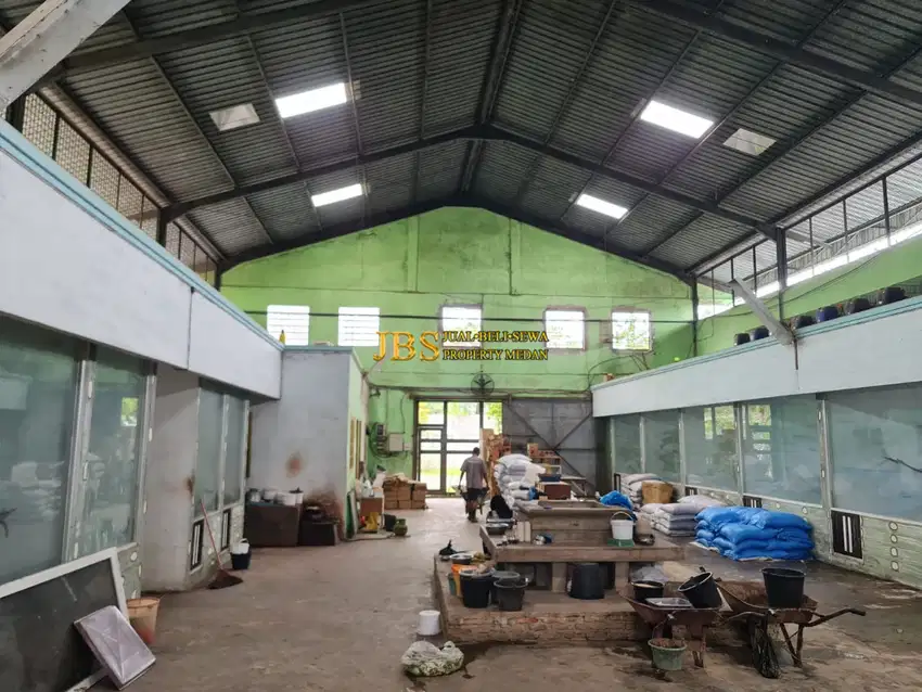 Dijual Gudang 1 Tingkat di Jalan Kayu Besar/Jl. Batang Kuis (Dkt KNO)