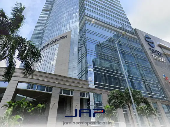 Sewa Kantor One Pacific Place 157 M2 Bare di SCBD Akses MRT Istora