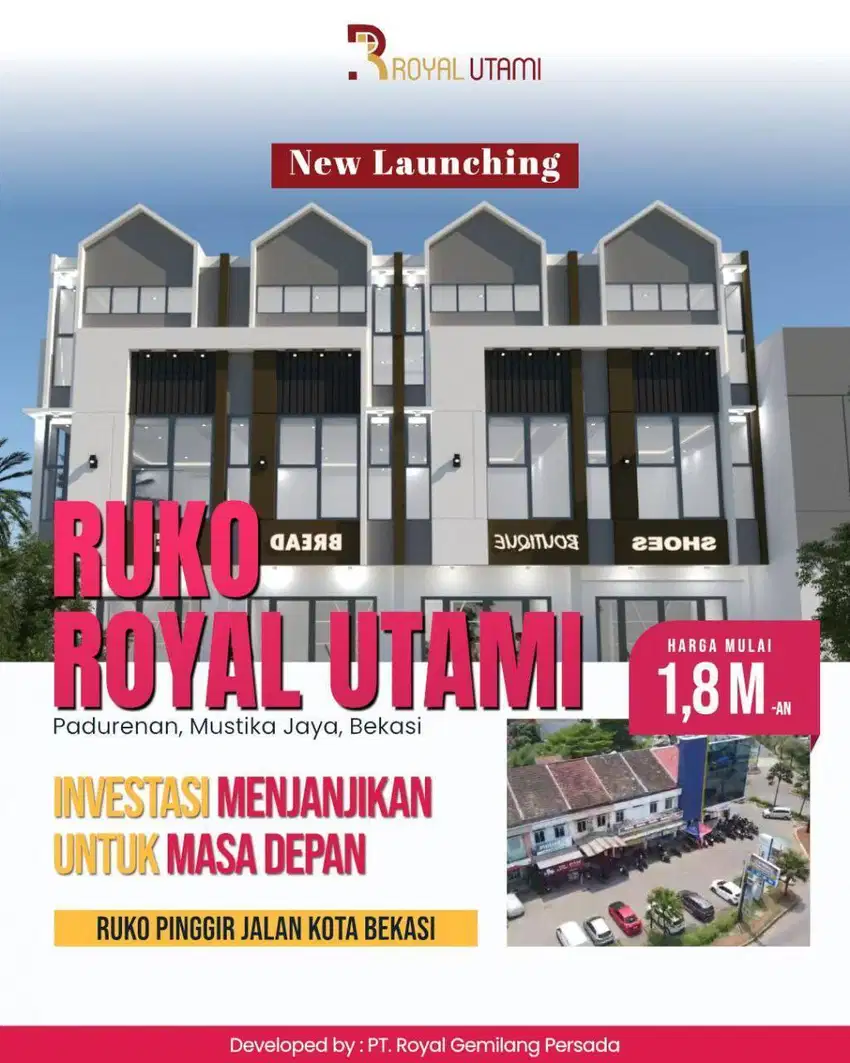 Ruko Lantai 2 Strategis Dikawasan Pinggir Jalan Kota Bekasi