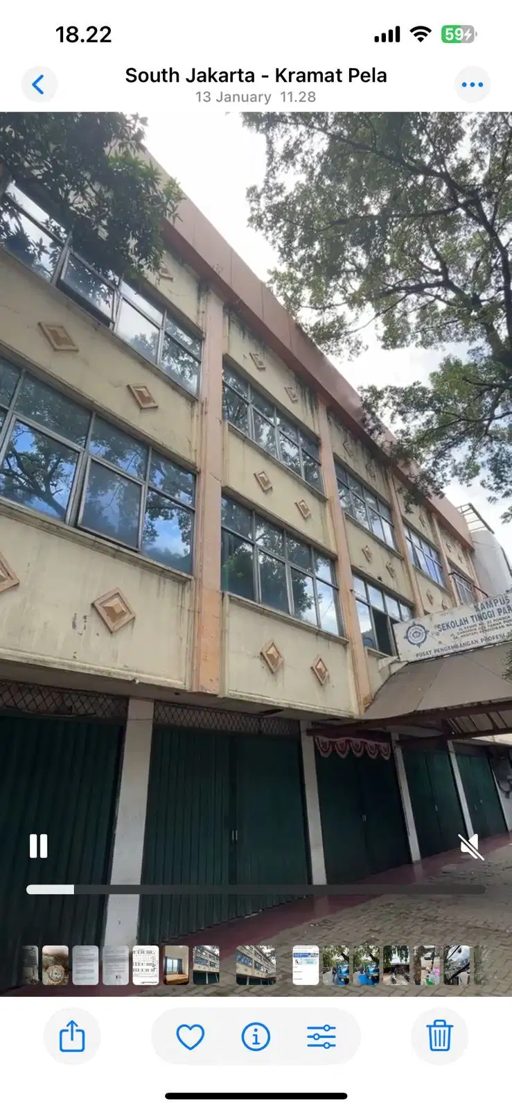 Kebayoran baru LT 438 m2 dijual mendekati NJOP
