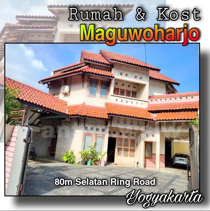 Rumah 2 Lantai Bonus Kost 14 Kamar Depok Jogja Lt 976 m² SHM iMB
