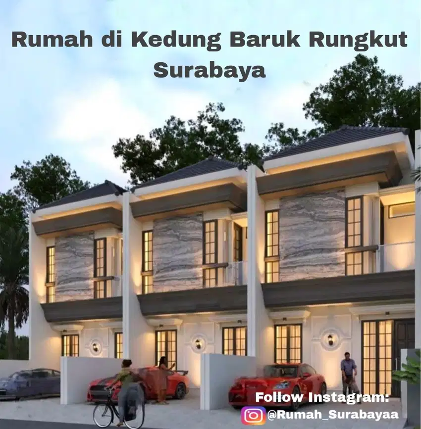 Rumah di Kedung Baruk Rungkut dkt Pandugo, Wonorejo, Medayu, MERR
