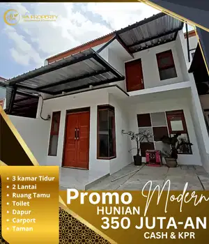 Promo hunian 2 lantai akses strategis harga terjangkau mulai 350 juta