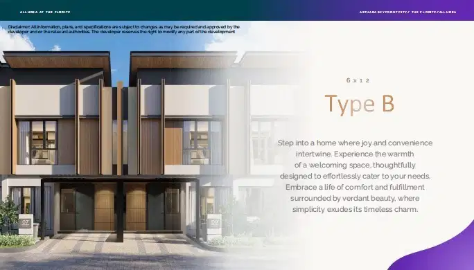 NEW LAUNCHING RUMAH ALLUREA AT THE FLORITZ 6X12