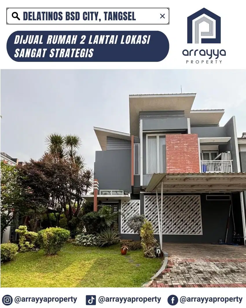 DIJUAL RUMAH SIAP HUNI CLUSTER DELATINOS BSD 'ENB218