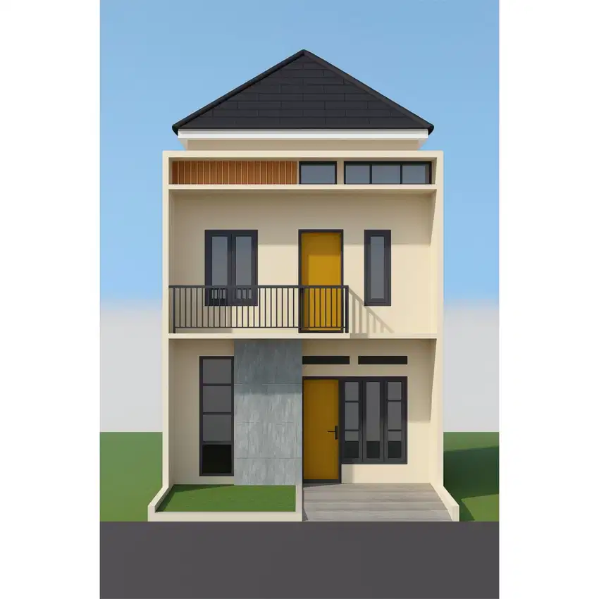 Special house 2 lantai 3 kamar tidur 1 kamar mandi free design