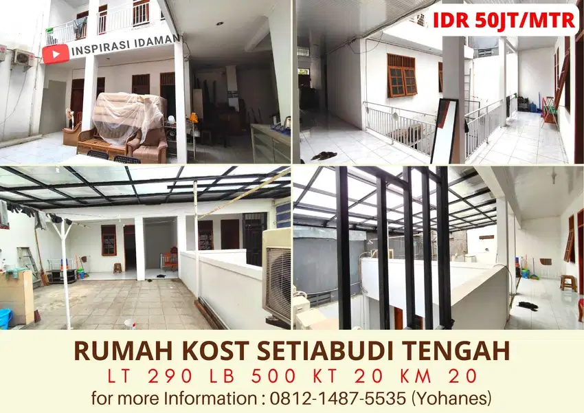 Rumah Kost Setiabudi Tengah Ada Kios Disewakan
