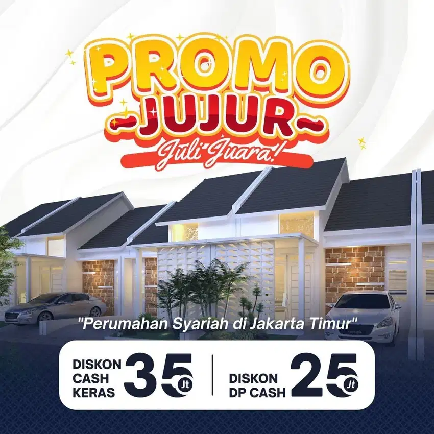 SISA 3 UNIT, Cluster rumah mewah 4KT 2LT Cipayung jakarta timur