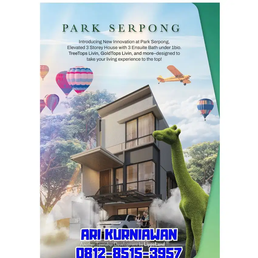 DP 2,5%! Bronze Livin Park Phase 5 Park Serpong Mulai 300Jtan Karawaci