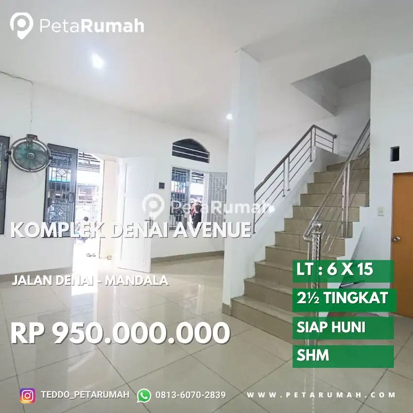 Townhouse villa siap huni denai avenue daerah mandala