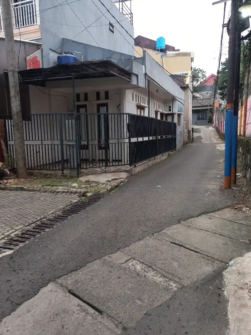 Rumah model kontrakan dengan akses mobil