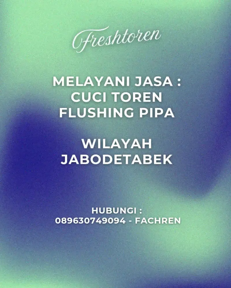 JASA CUCI TOREN JABODETABEK
