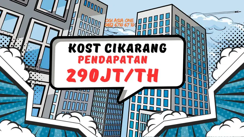 Income 271jt/th Kost President University Cikarang Kota Industri