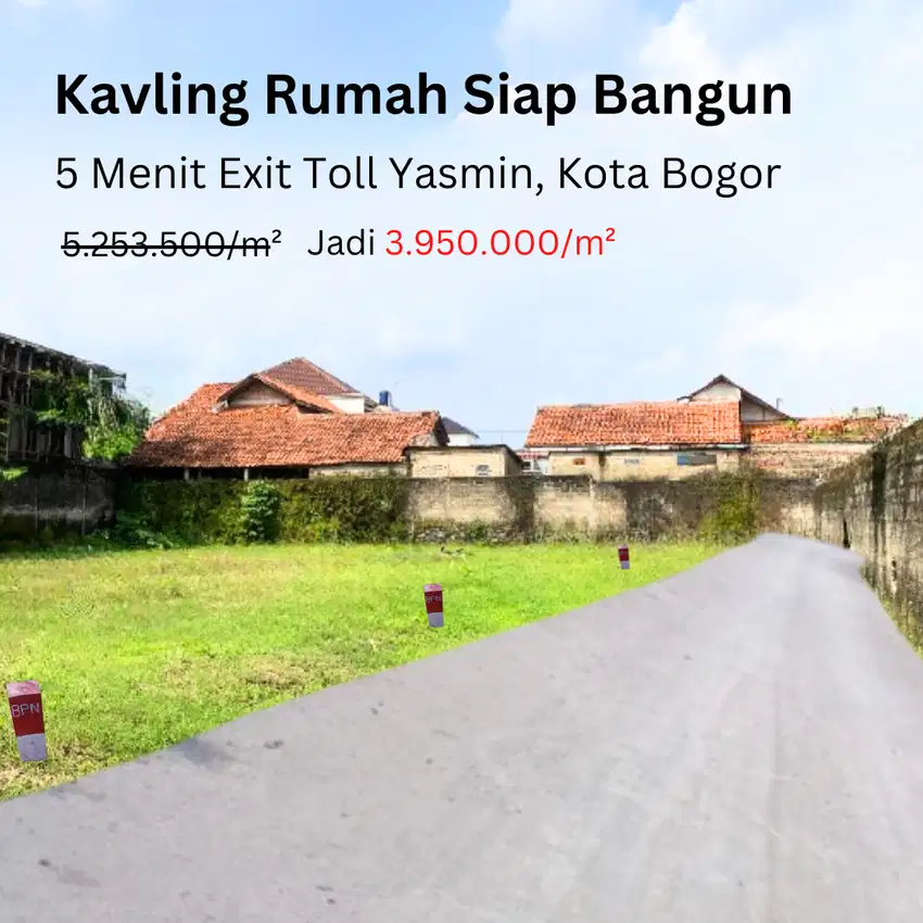 Tanah Kavling Siap Bangun di Jantung Kota Bogor, Lokasi Strategis