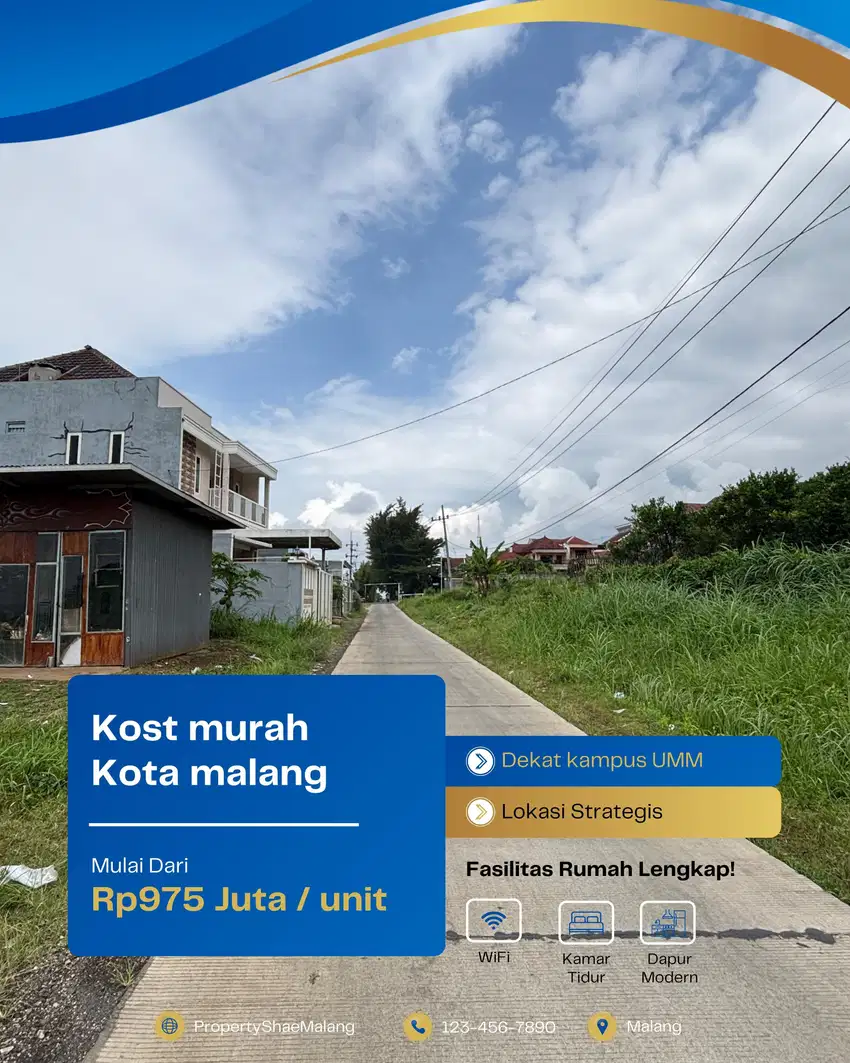DIJUAL TANAH COCOK BANGUN RUKOST AREA PERKEMBANGAN JOYOAGUNG MERJOSARI