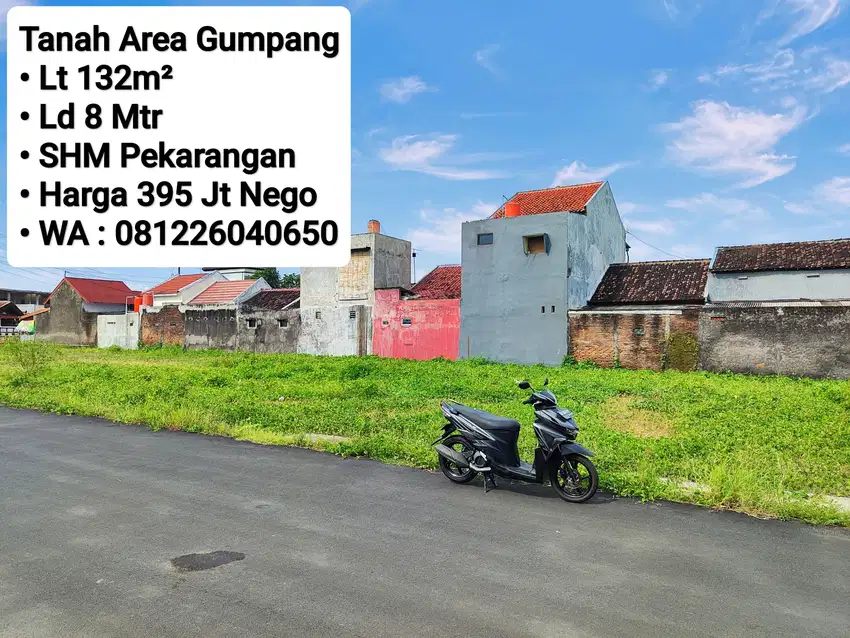 Jual Tanah Kavling Area Gumpang Kartasura, Sudah Pecah Sertifikat, SHM