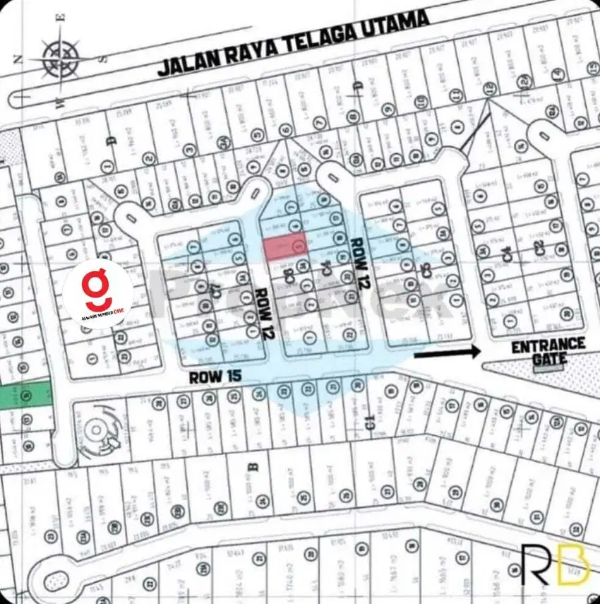Dijual kavling di taman golf citraland