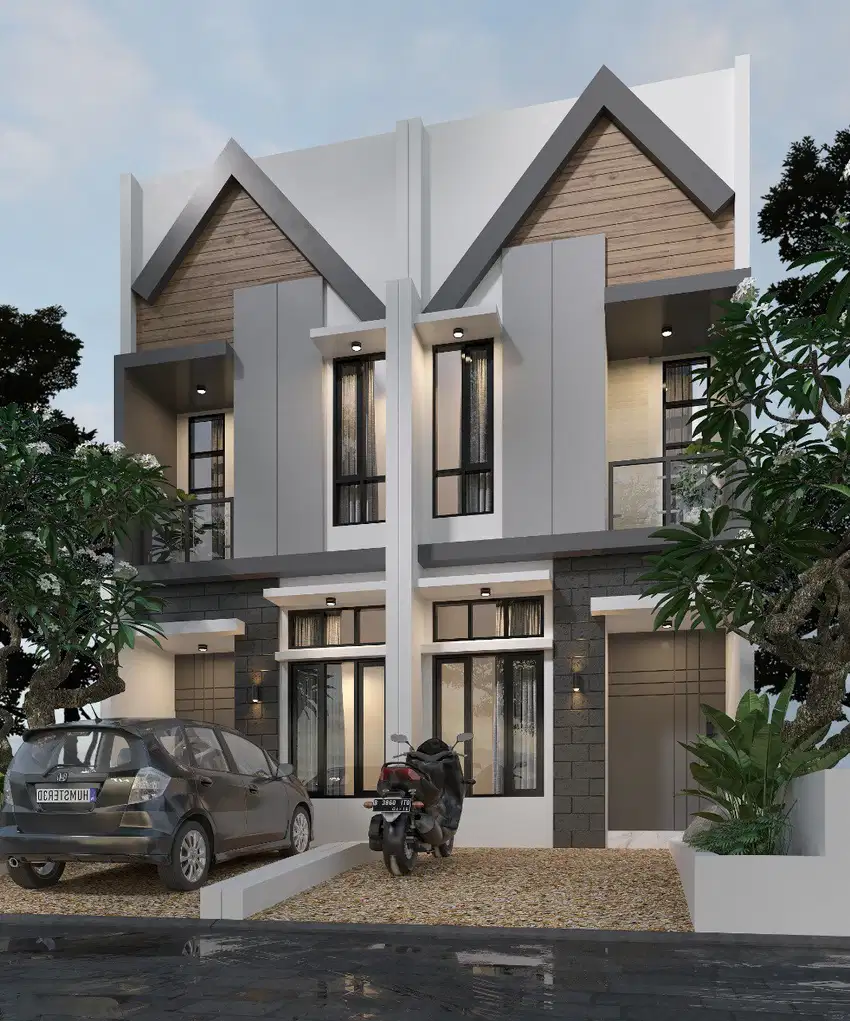 Modern Town House 2 Lantai Minimalis di Kab Malang