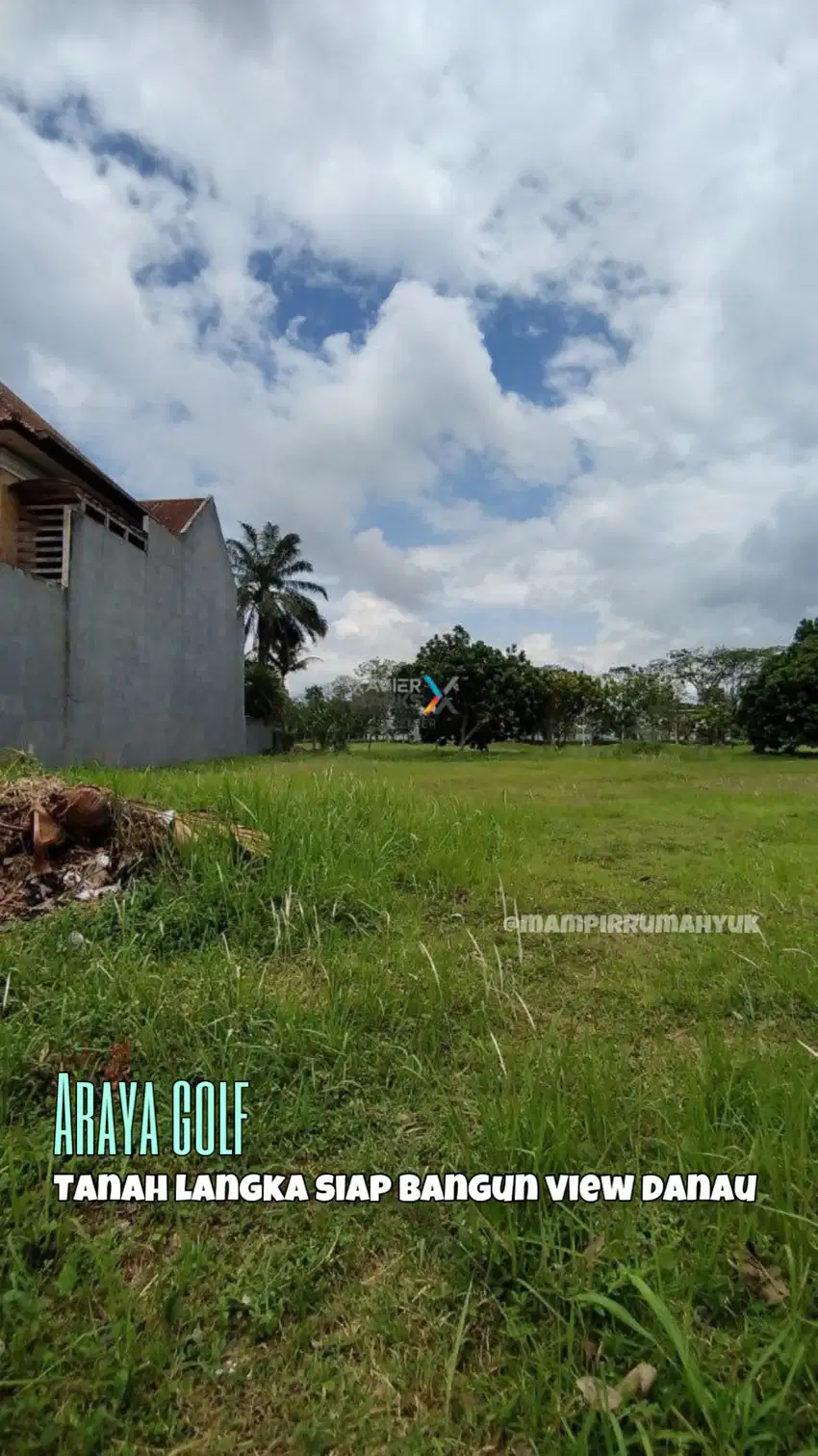 Tanah Langka View Danau dijual di Araya Golf Malang